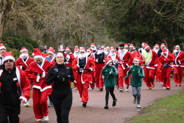 Our runners on the course at last year's event.