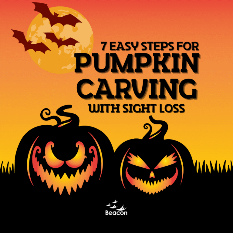 7 Easy Steps For Pumpkin Carving With Sight Loss 2